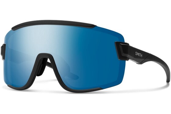 Fahrradzubehör Sale - Smith Wildcat Matte Black - ChromaPop Polar Blue Mirror