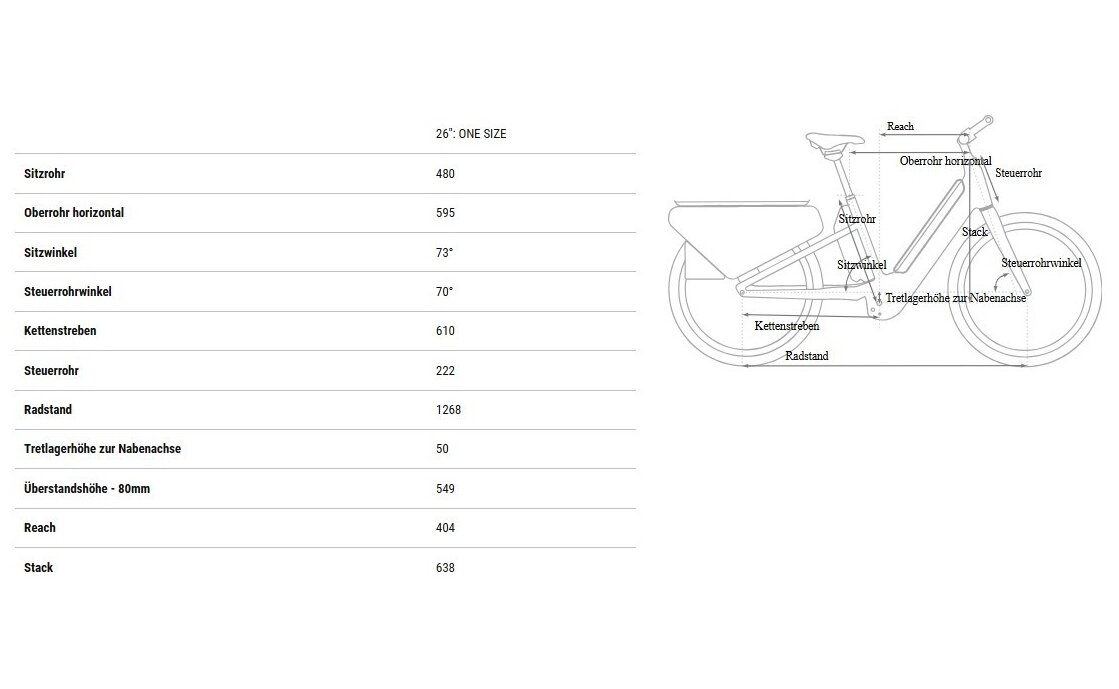 Cube Longtail Sport Hybrid Family 1350 - 1350 Wh - 26 Zoll - Longtail - 2025