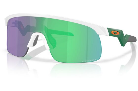 Oakley - Fahrradbrillen - Oakley Resistor Matte White/Prizm Jade