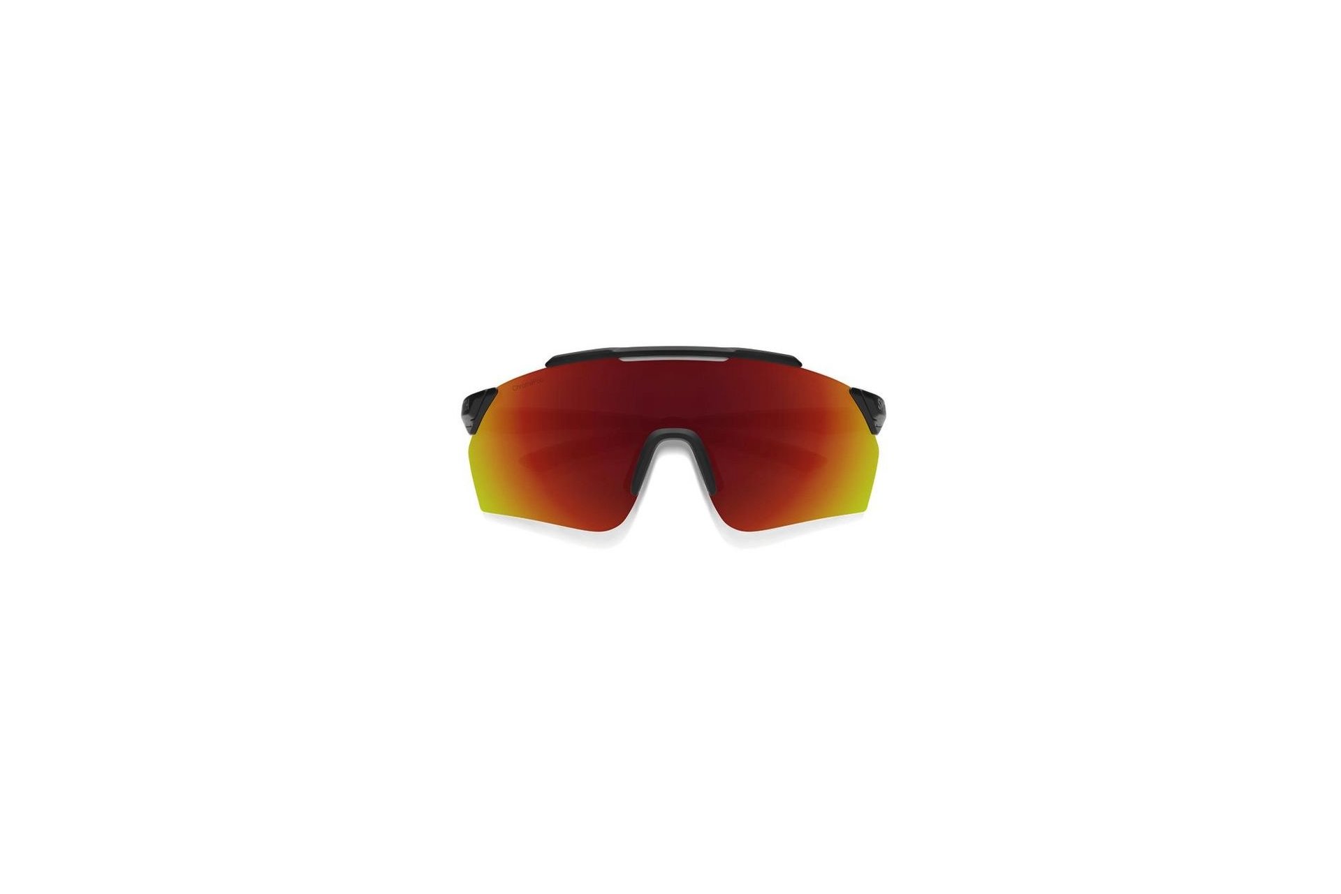Smith Ruckus Matte Black - ChromaPop Red Mirror
