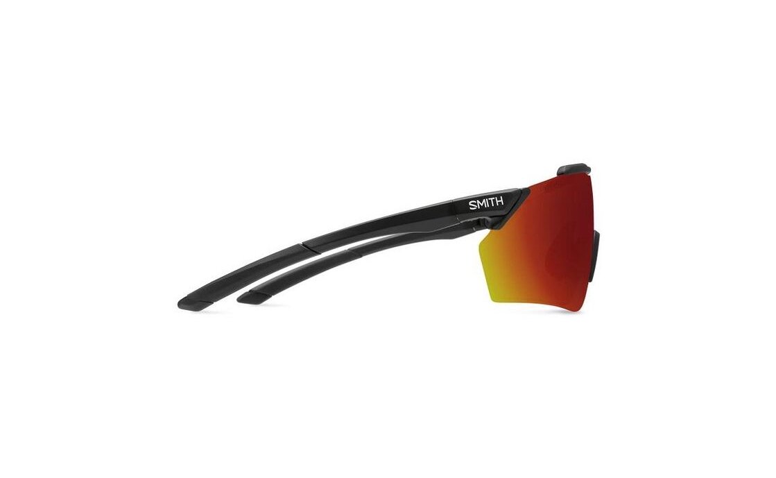 Smith Ruckus Matte Black - ChromaPop Red Mirror