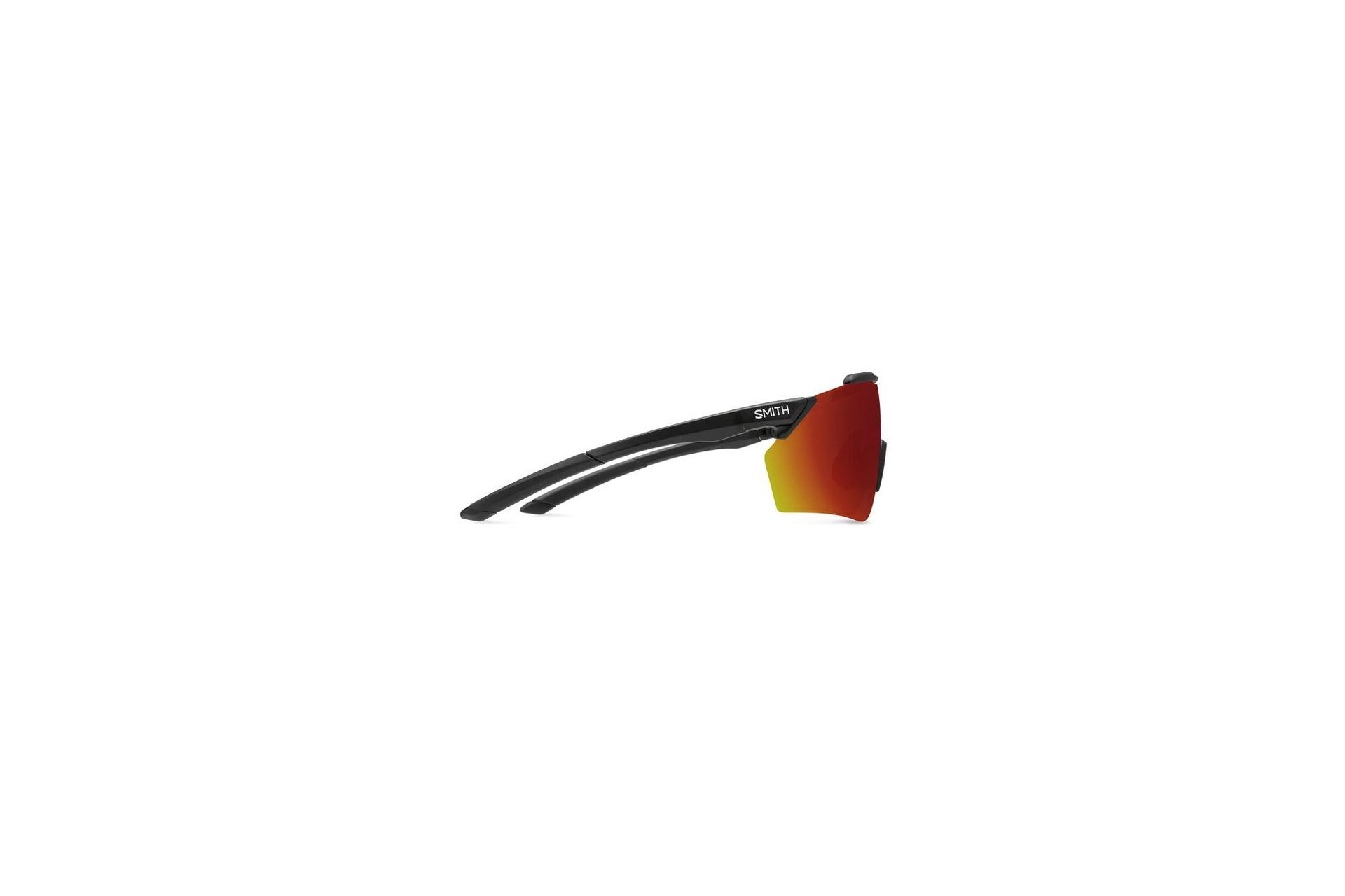 Smith Ruckus Matte Black - ChromaPop Red Mirror