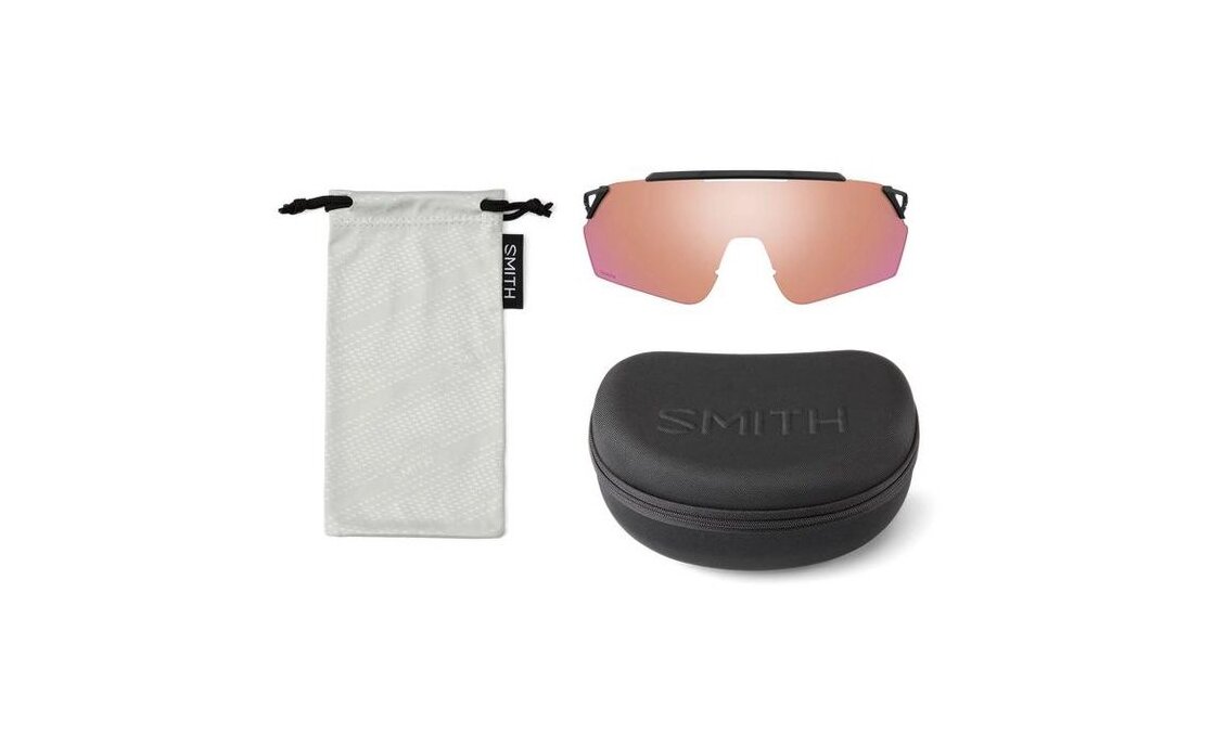 Smith Ruckus Matte Black - ChromaPop Red Mirror