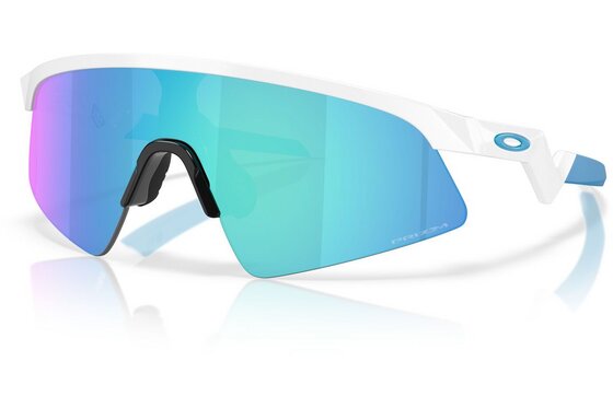 Oakley - Fahrradbrillen - Oakley Resistor Sweep Polished White/Prizm Sapphire