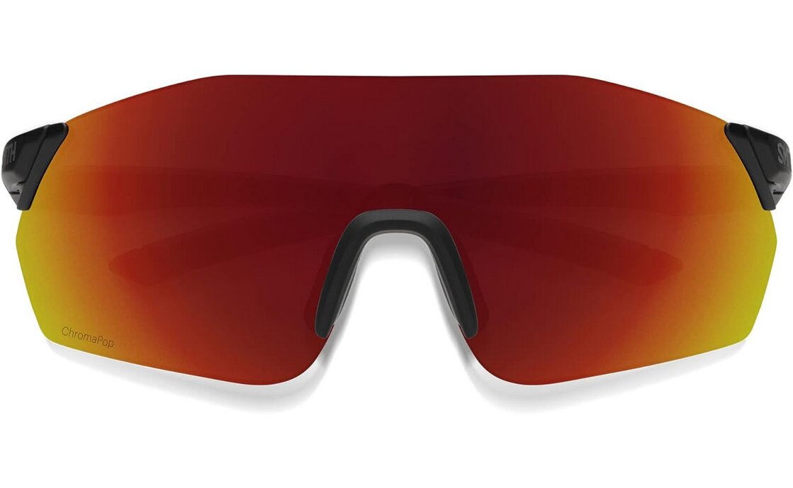 Smith Reverb Matte Black - ChromaPop Red Mirror