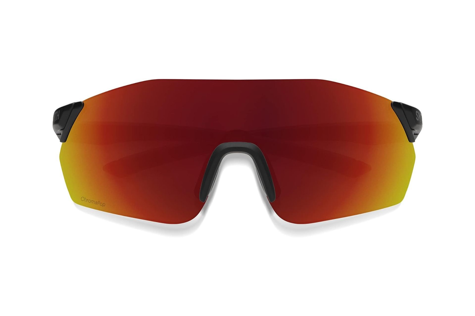 Smith Reverb Matte Black - ChromaPop Red Mirror