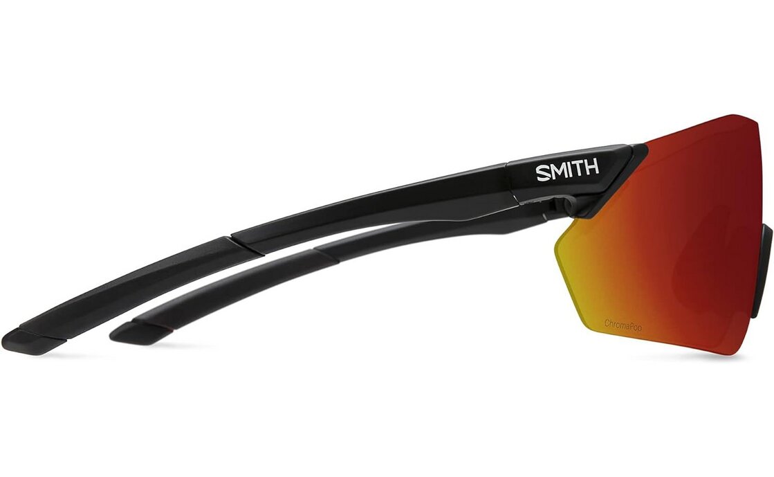 Smith Reverb Matte Black - ChromaPop Red Mirror