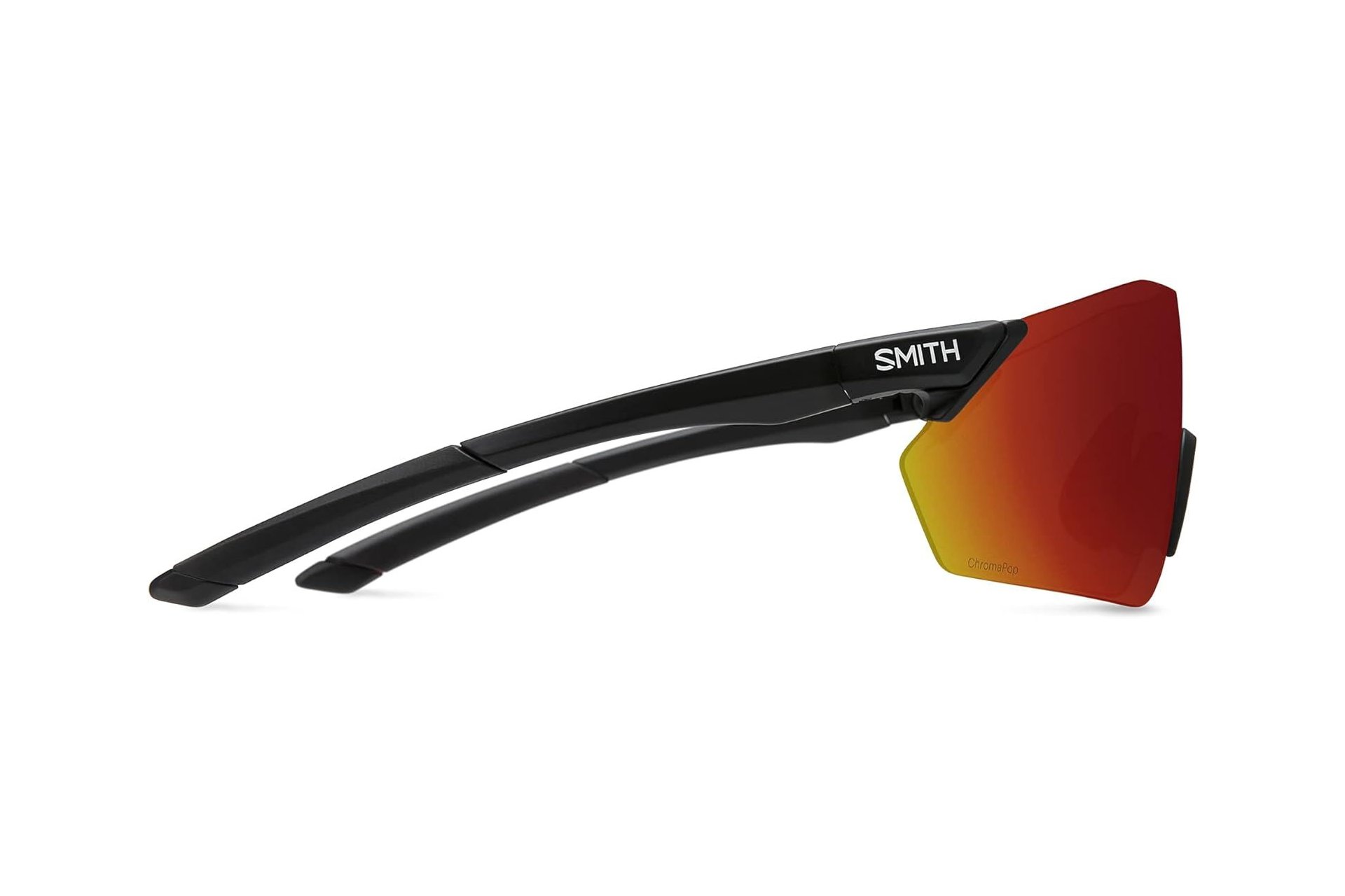 Smith Reverb Matte Black - ChromaPop Red Mirror