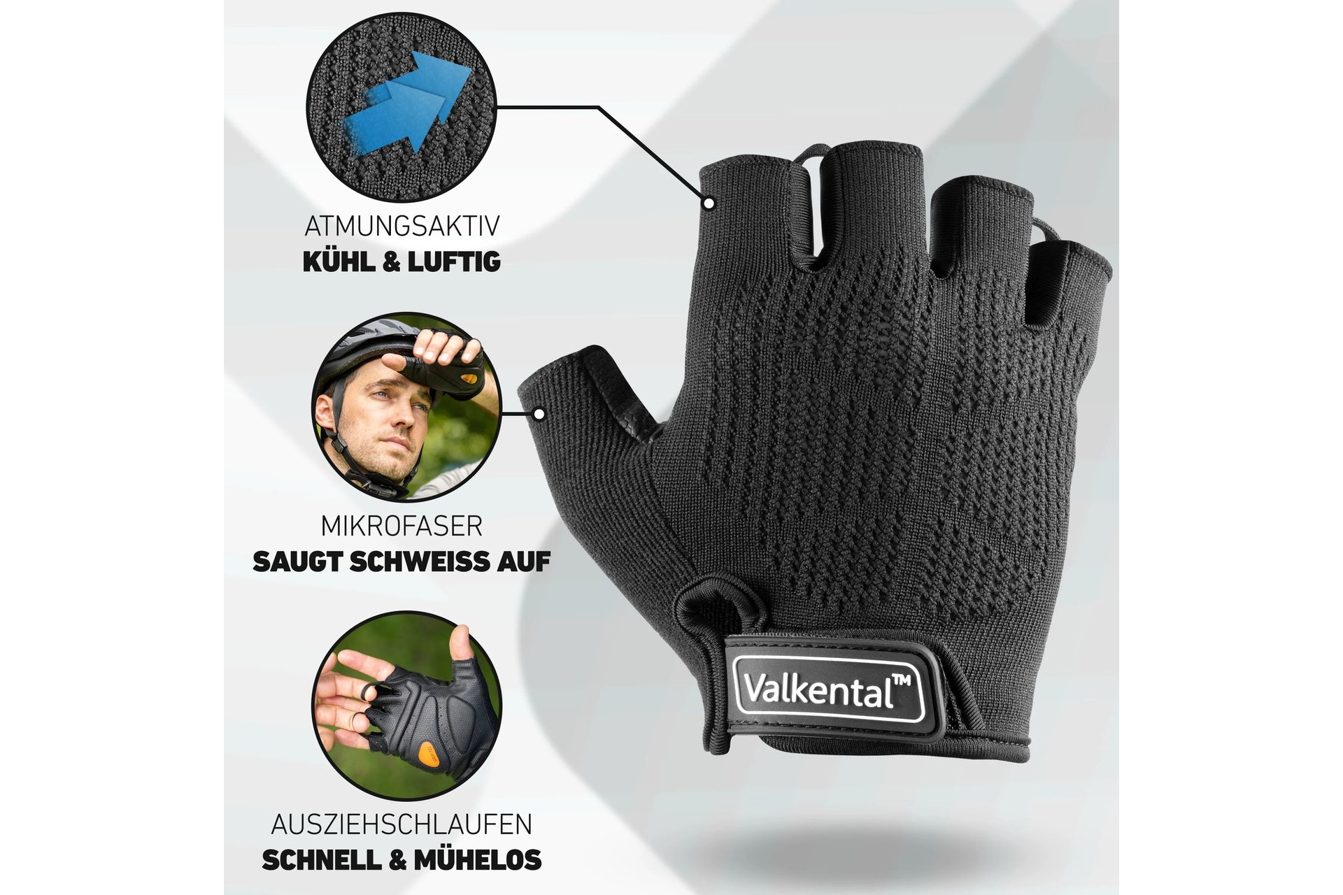 VALKENTAL BikeRider Advanced Kurzfinger Handschuhe