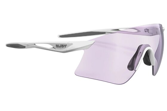 Rudy Project - Fahrradbrillen - Rudy Project Astral Sphere Impactx PC 2Laser Purple - White Gloss