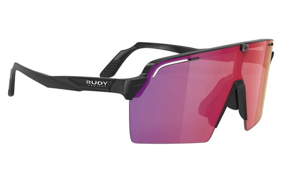 Rudy Project - Fahrradbrillen - Rudy Project Spinshield Pro Multilaser Red - Black Gloss