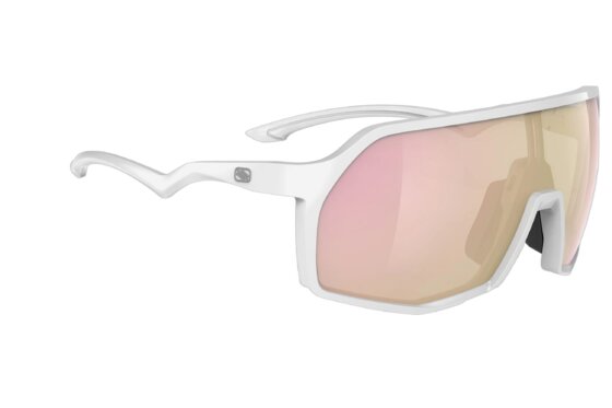 Weiß - Sport-Sonnenbrillen - Rudy Project Thunder Multilaser Rose Gold - White Gloss
