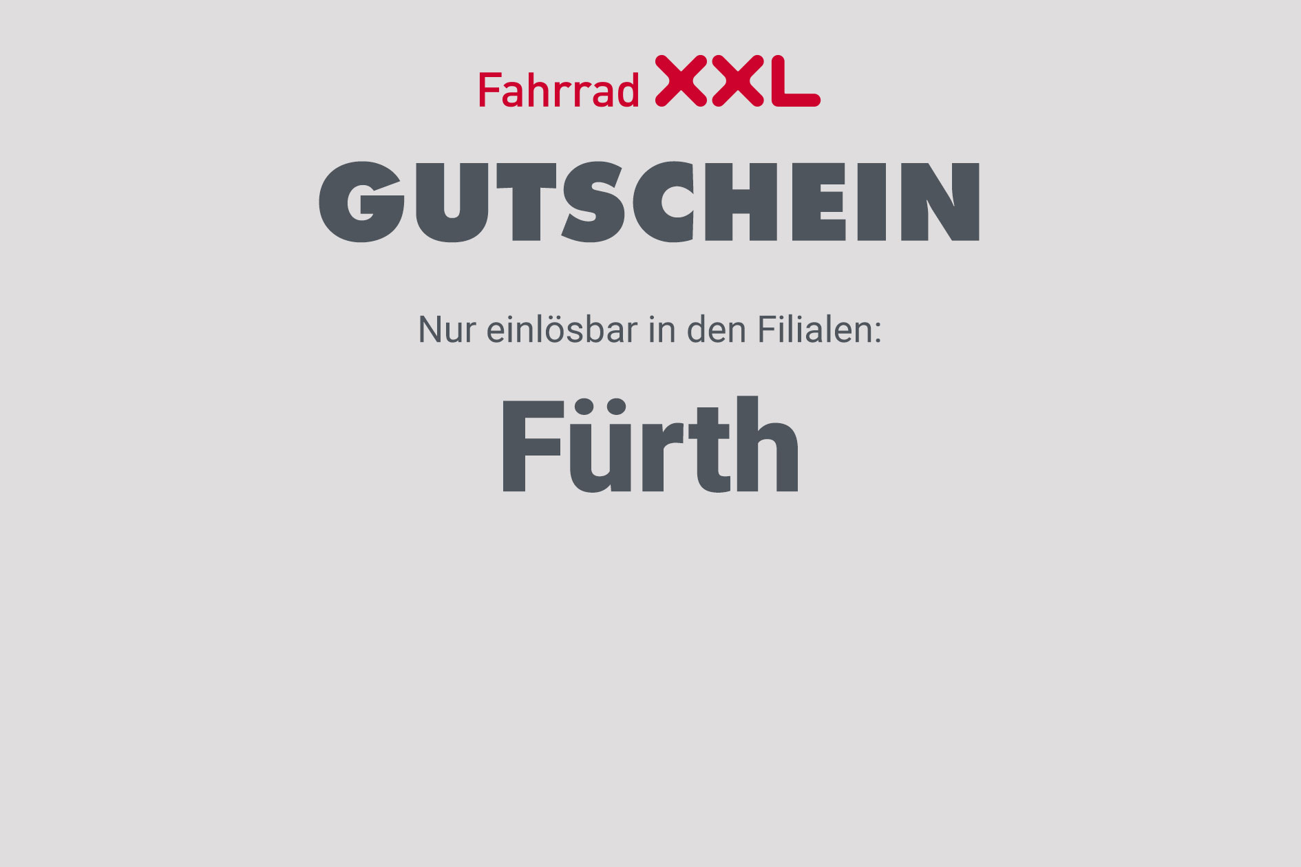 Gutschein Fahrrad XXL Fürth kaufen | Fahrrad XXL