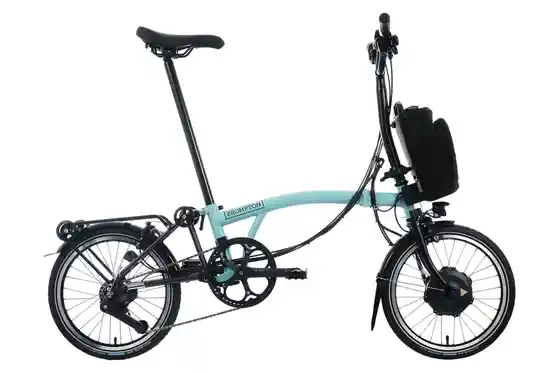 Schwarz - E-Bike Faltrad-Klapprad - Brompton Electric C Line Urban - 300 Wh - 16 Zoll - Faltrahmen