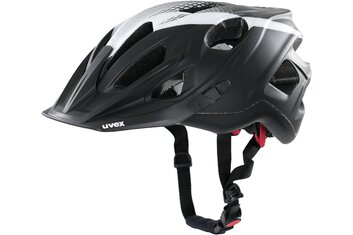 red-black-white Uvex Boss Compact Fahrrad Helm Bike MTB Radhelm 