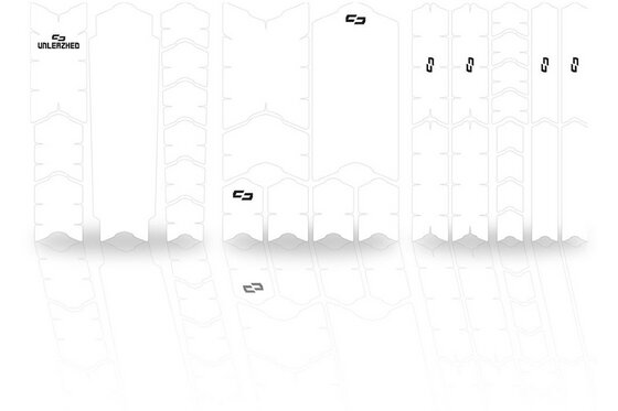 Fahrradrahmen - Unleazhed Rahmenschutzfolie BP01 E-Frame XXL clear glossy