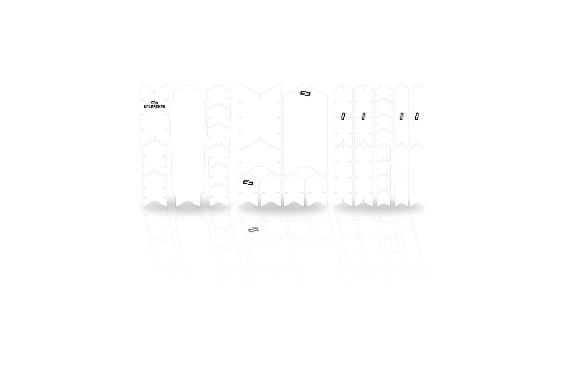 Unleazhed Rahmenschutzfolie BP01 E-Frame XXL clear glossy