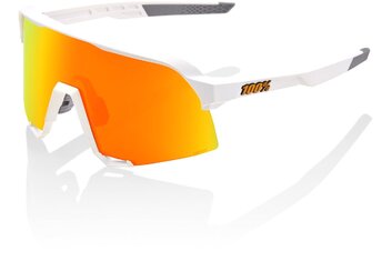 Sportbrillen - 100 Percent S3 soft tact off white / Hiper Red Multilayer Mirror Lens