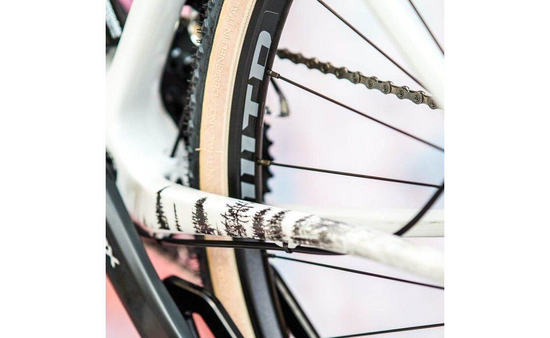 Unleazhed Rahmenschutzfolie Gravelbike BPG01 Forest black matt