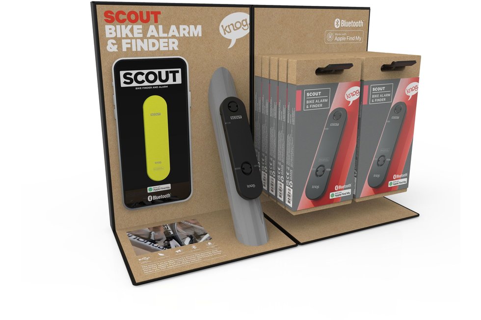 Alarme Vélo Knog Scout Avec Localisation - 85 DB, étanche IP66, 25g - Connectée à L'application Apple Find My