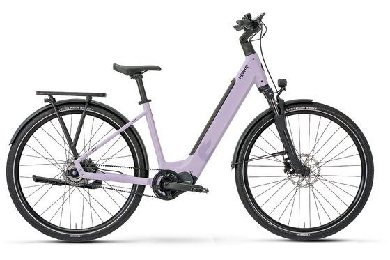Lila - E-Bike-Pedelec - Hepha City 8 Performance - 600 Wh - 28 Zoll - Tiefeinsteiger - 2026