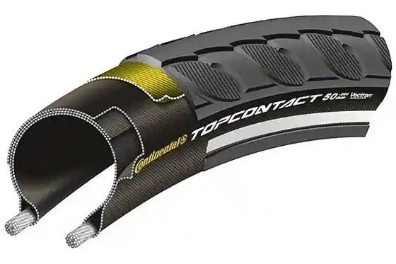 Drahtreifen - Fahrradreifen - Continental TopContact II 28x1,75 Vectran Breaker Reflex E-50