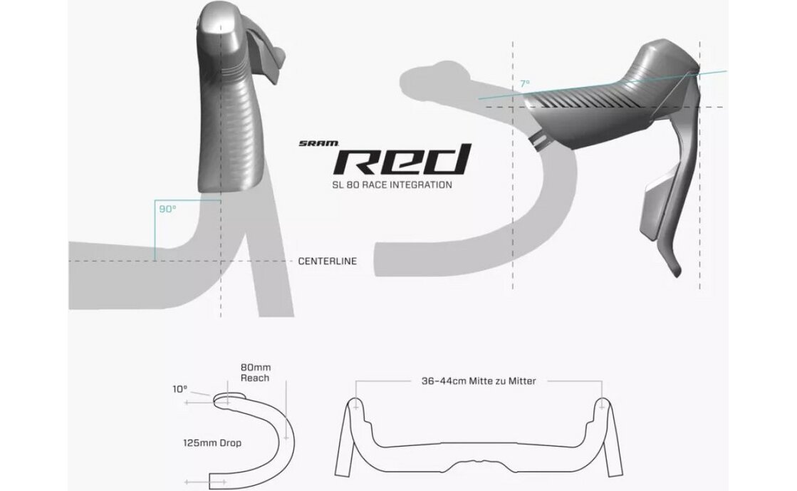 Zipp SL 80 Race Carbon Rennrad Lenker - 31,8 mm