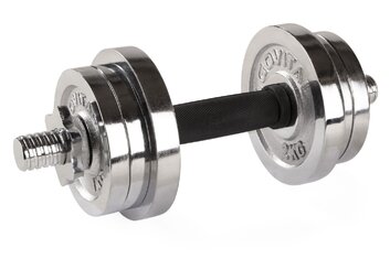 GOVITAL - Govital Hantelset, Chrom, 10kg - 2018
