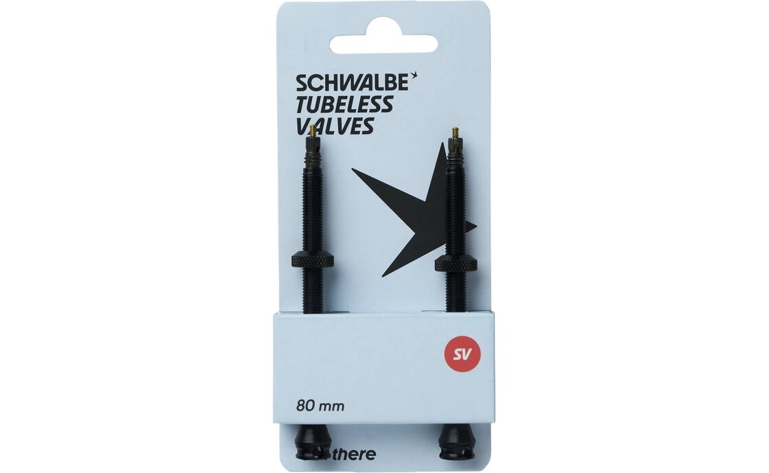 Schwalbe Tubeless Ventil Aluminium SV 80 mm - 2er Set