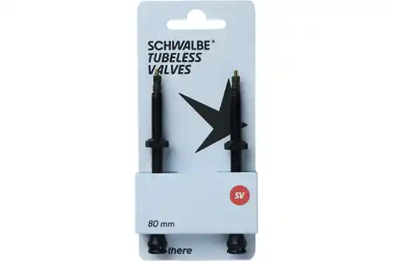 Tubeless Ventile - Schwalbe Tubeless Ventil Aluminium SV 80 mm - 2er Set