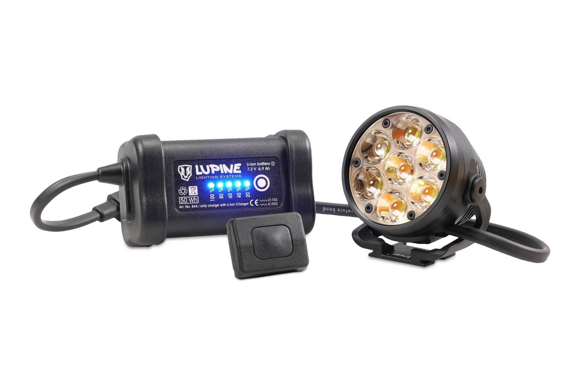 Lupine Betty R 7 Helmlampe 6.9 Ah SmartCore Akku Bluetooth