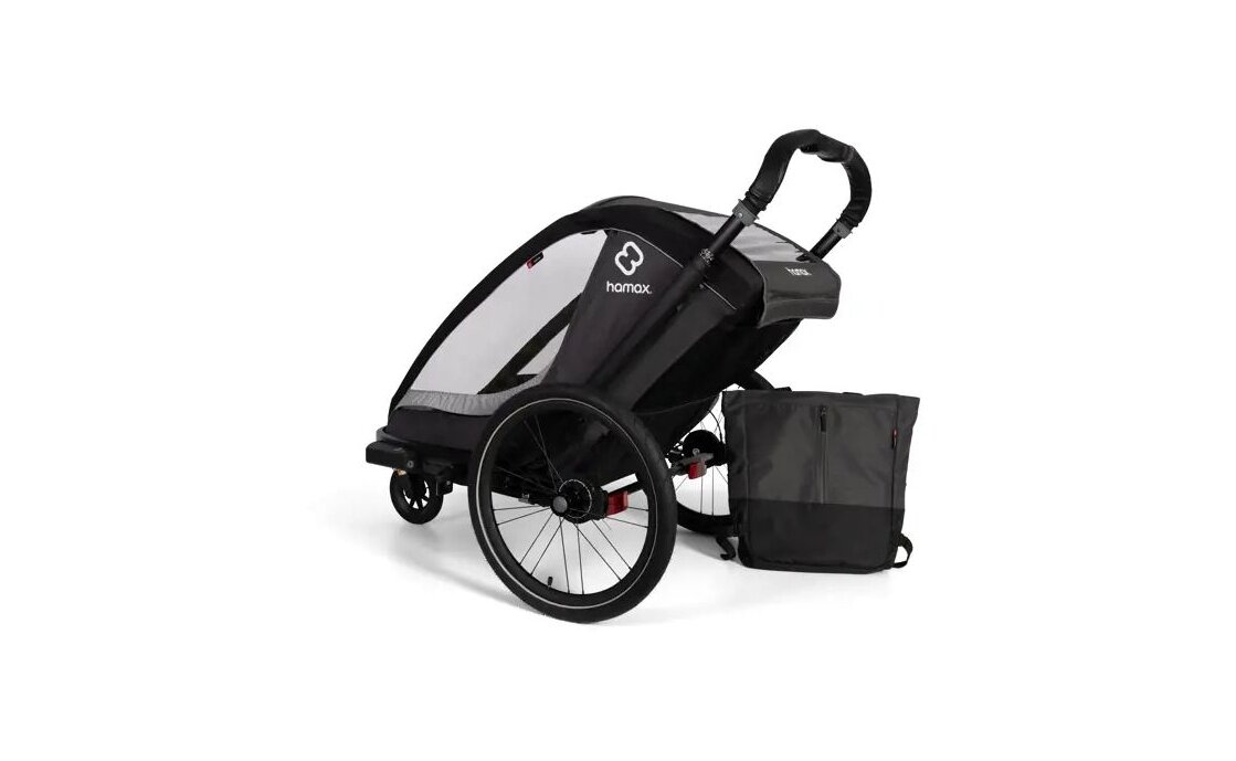 Hamax Cocoon mit Deichsel und Buggyrad