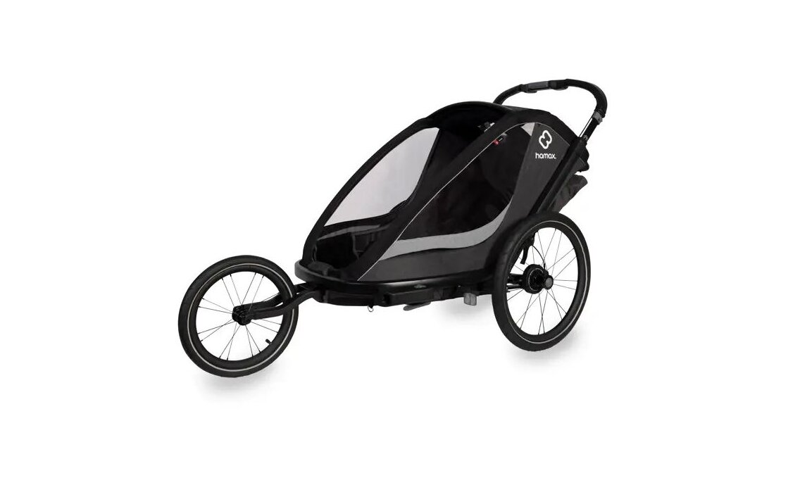 Hamax Cocoon mit Deichsel und Buggyrad