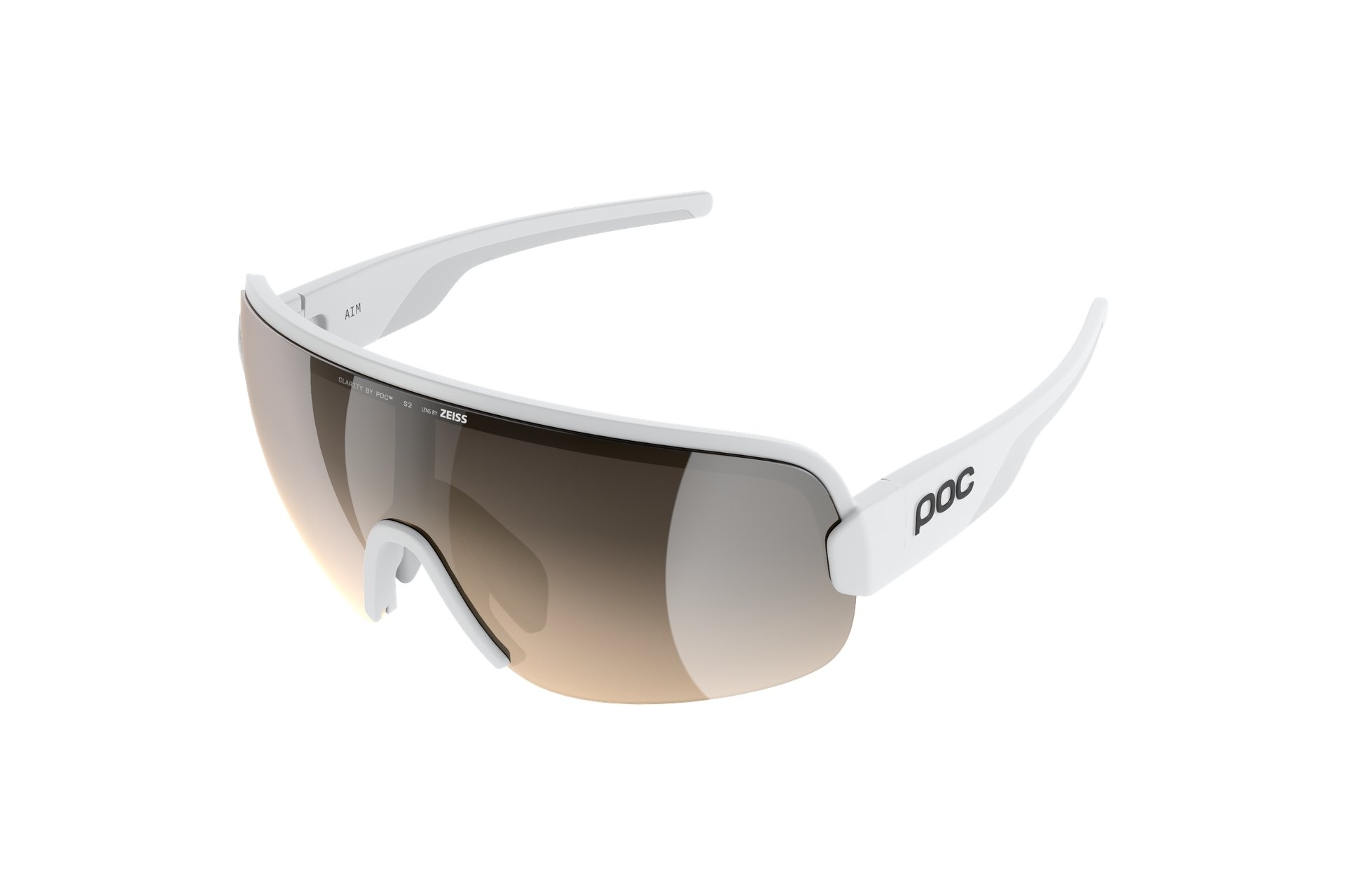 POC Aim - Hydrogen White/Clarity Trail /Partly Sunny Silver