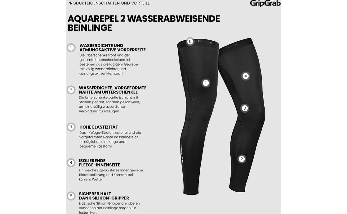 GRIPGRAB AquaRepel 2 Water-Resistant Beinlinge