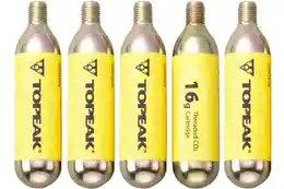 Topeak CO2-Kartuschen 16g - Gewinde 5er Set