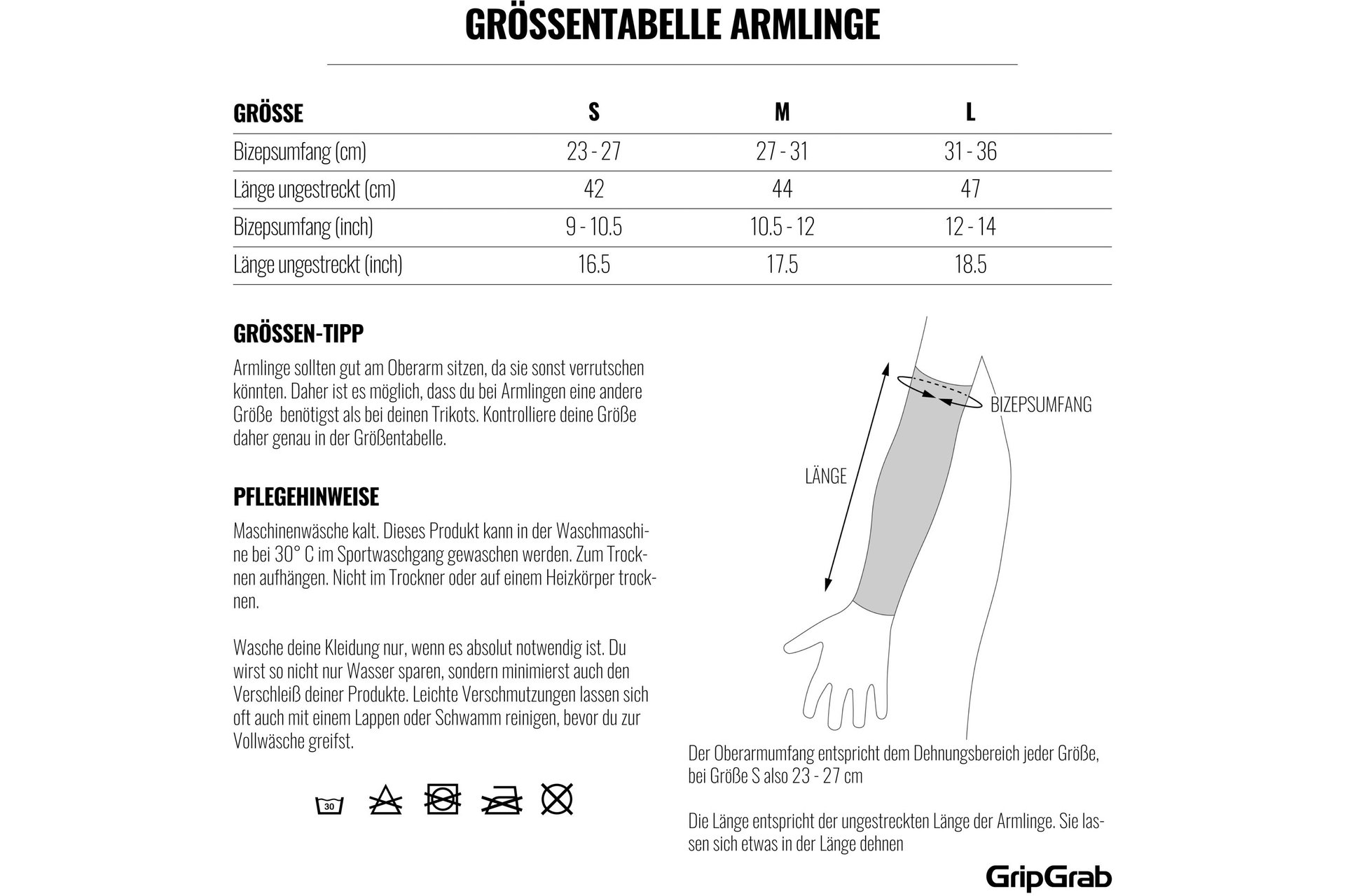 GRIPGRAB AquaRepel 2 Water-Resistant Armlinge