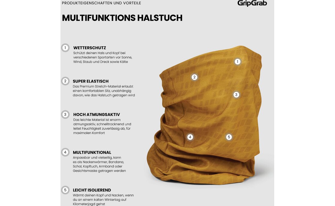 GRIPGRAB Multifunctional Neck Warmer