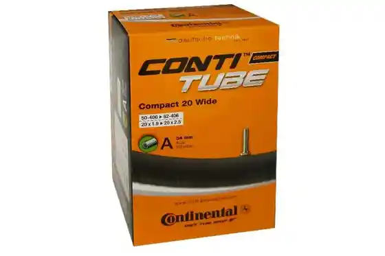 Butylkautschuk - Fahrradschläuche - Continental Compact 20 Wide AV Schlauch - 34 mm