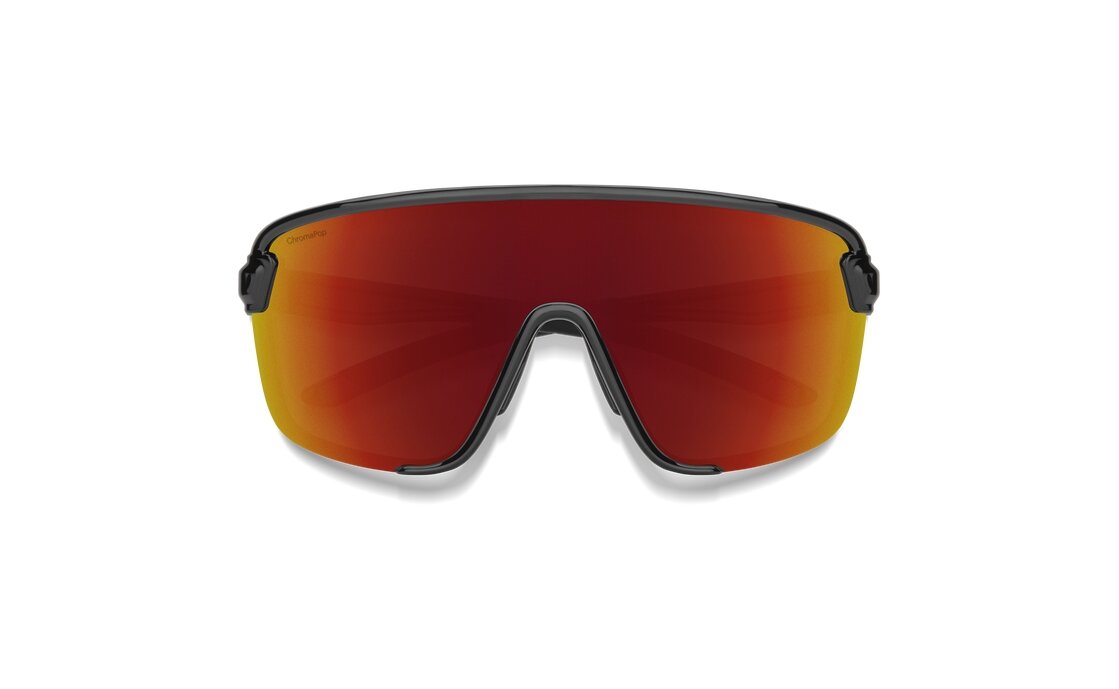 Smith Bobcat Black - ChromaPop Red Mirror