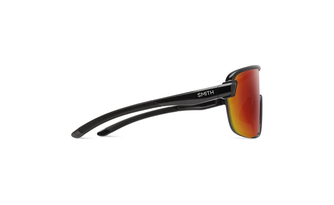 Smith Bobcat Black - ChromaPop Red Mirror