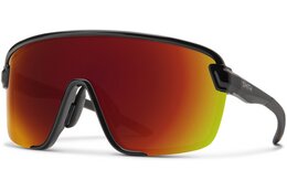 Smith Bobcat Black - ChromaPop Red Mirror