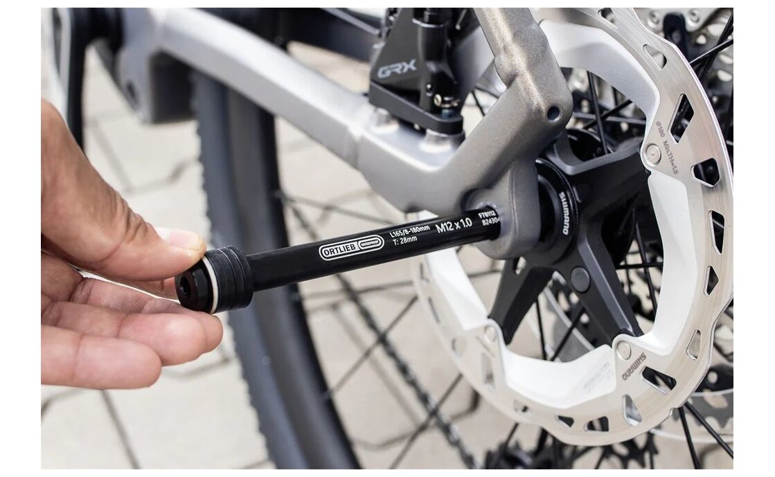 Ortlieb Thru Axle M6-Connector Steckachsen Adapter M12x1.5