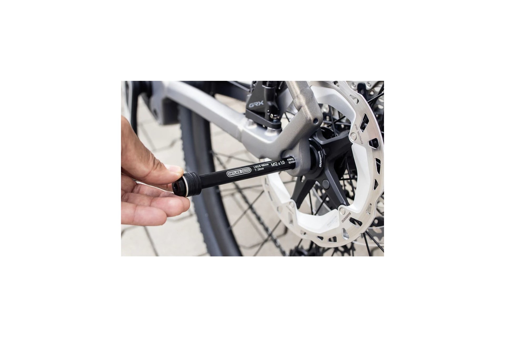 Ortlieb Thru Axle M6-Connector Steckachsen Adapter M12x1.5