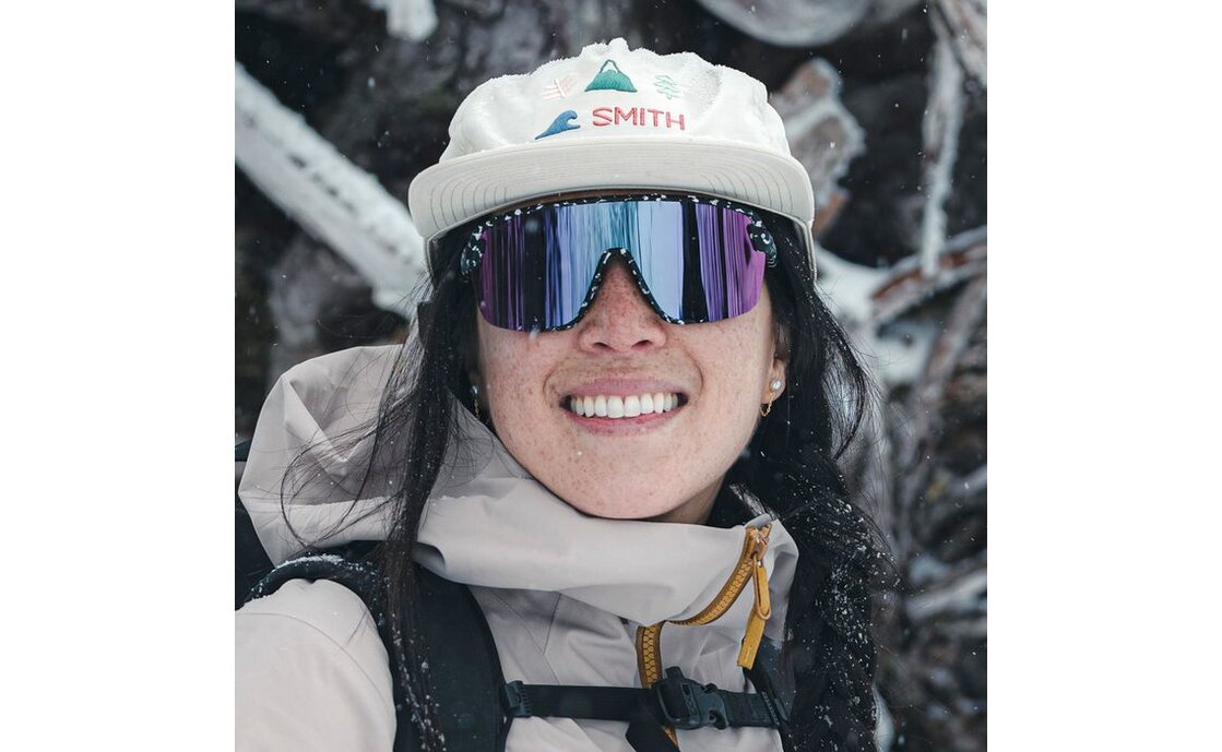 Smith Bobcat Matte Black Marble - ChromaPop Violet Mirror