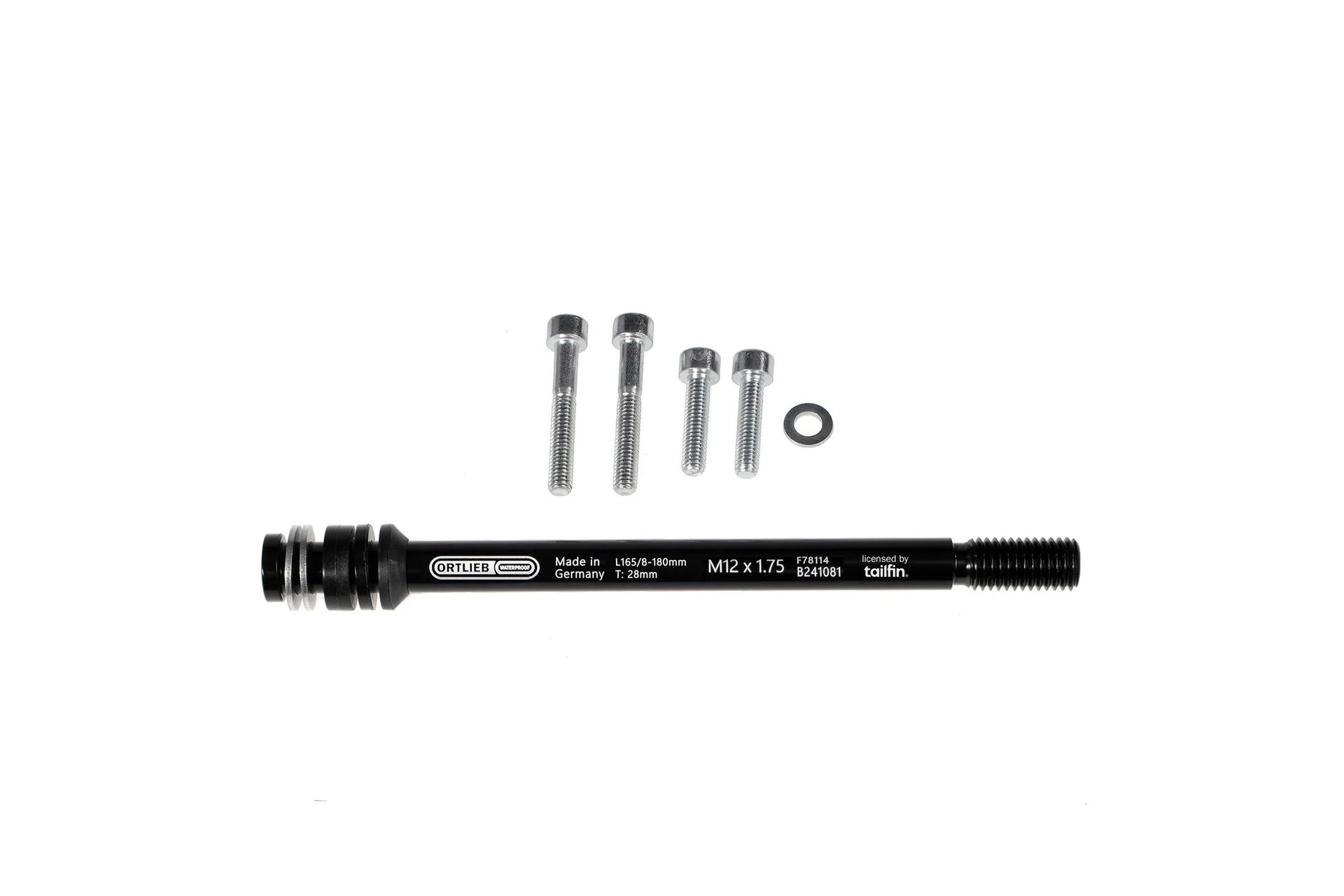 Ortlieb Thru Axle M6-Connector Steckachsen Adapter M12x1.75