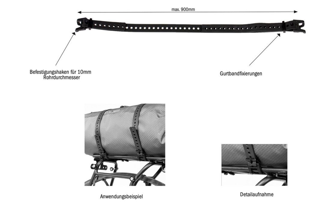 Ortlieb O-Strap Rack TPU Spanngurt 20/950mm