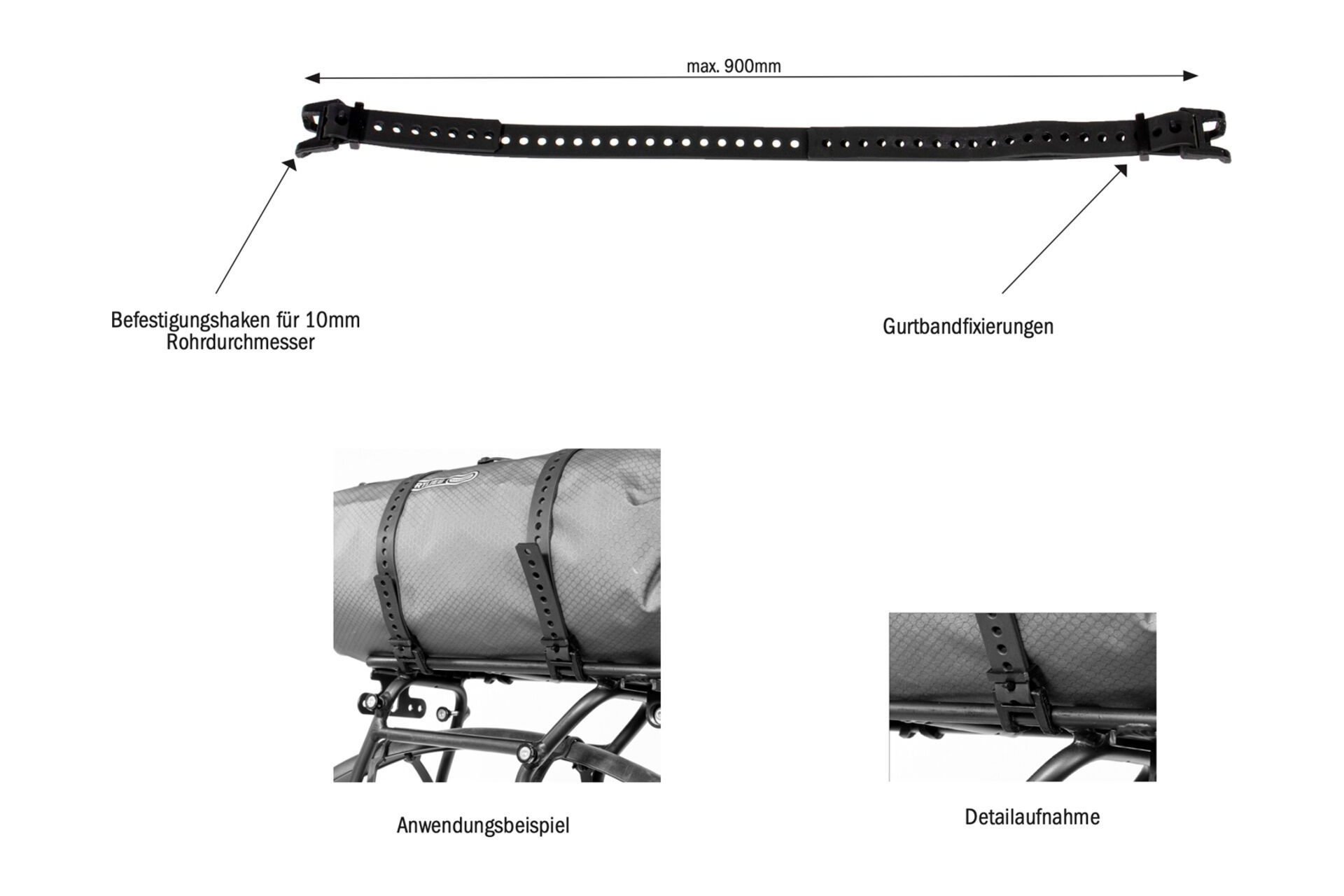 Ortlieb O-Strap Rack TPU Spanngurt 20/950mm