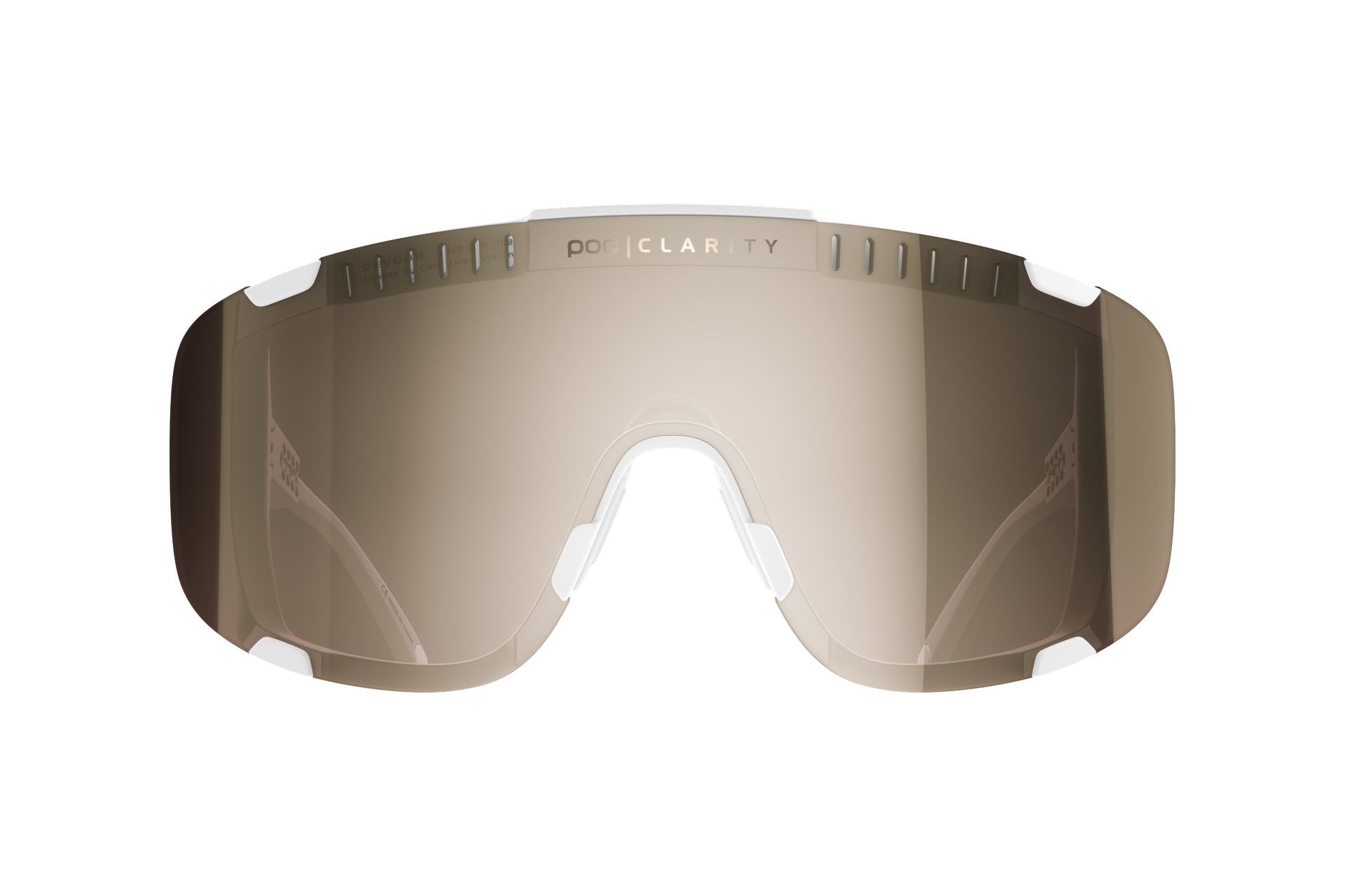 POC Devour - Hydrogen White/Clarity Trail /Partly Sunny Silver