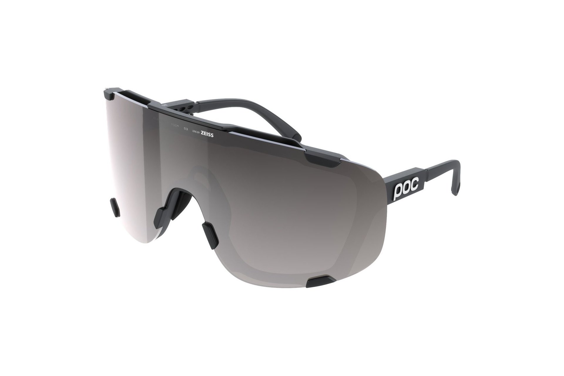 POC Devour - Uranium Black/Clarity Road/Sunny Silver